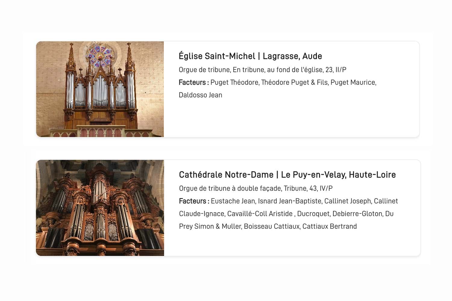 Inventaire des orgues de France